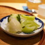 参宮橋 あさや - ●香の物
      ザーサイはきっと前店の名残り。