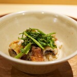 参宮橋 あさや - ●鰻の唐揚げご飯
      共水うなぎ、ホタルイカ、もち麦ともち米