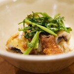 参宮橋 あさや - 唐揚げにしたカリッと食感と噛むほどに膨らむスパイシーな美味さ！