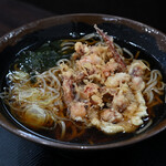 峠の蕎麦 - かけそば＠税込390円、ゲソ天＠税込210円