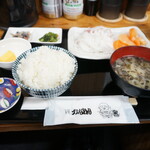 Gannen - 道産真ダコとホタテお刺身定食