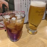 Wa Dainingu Nakagishi - ビールと烏龍茶で乾杯