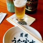Sumiyaki Unafuji - アサヒスーパードライ(中瓶)750円