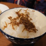 泉門天 祇園本店 - ご飯[小]には,おじゃこが付いてきますょ♡