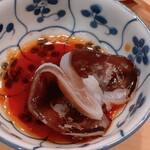 木挽町 とも樹 - 室津の鳥貝。生姜醤油でいただきます