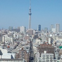 日本料理　さざんか - 入口のスぺースから見たスカイツリー