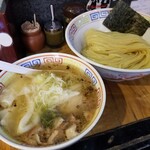 塩そば専門店 桑ばら - 塩ワンタン青唐つけそば