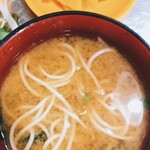 西之家食堂 - にゅうめんのお味噌汁