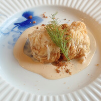 ゆば泉 宝ヶ池店 - 魚料理から　魚の湯葉パイ包焼き