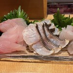 Ichiba Sushi - 白身魚のお刺身盛り合わせ