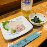 寿司・居酒屋 源 - ヒラメ刺身
