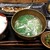 しんぱち食堂 - 料理写真:『さんま開き定食（米大盛）』と『大根ｷﾝﾋﾟﾗ』
