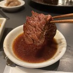 焼肉ホルモン 風土. - 赤肉盛り合わせ
      ＊ミスジ、カイノミ、肩ロースカブリ、USプライムハラミ、和牛サガリ