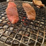 焼肉ホルモン 風土. - 赤肉盛り合わせ
      ＊ミスジ、カイノミ、肩ロースカブリ、USプライムハラミ、和牛サガリ