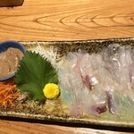 242465052 - 【日替わり白身魚】ウマヅラハギ〜肝醤油で〜:900円