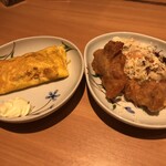 やよい軒 - ミニ唐揚げ、玉子焼き