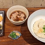 うどん屋 ギビツミ - 肉汁うどん＋野菜天