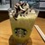 スターバックスコーヒー - その他写真:メロンフラペチーノをSNSでおすすめトッピング紹介されていた、エクストラホイップとライトアイスとチョコレートソースを追加して700円