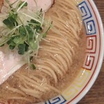 人力俥 - 背脂煮干そば（大盛・アップ）