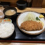 とんかつ 鉄 - 上ロースカツ定食