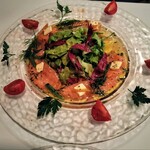 カナル - カルパッチョ、酸味のあるソースがとても美味しい