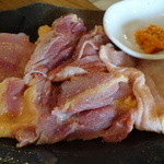 ろばたやき山ろく - 地鶏塩焼き