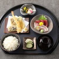 天ぷら刺身御膳