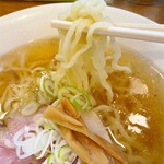 手打ちらーめんはやぶさ - 青竹うちの平打ち麺