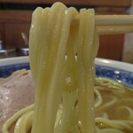 Jikasei Chuukasoba Toshioka - 新・塩ラーメン/麺リフト
