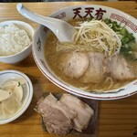 らーめん 天天有 - ◎ らーめん中、めし小、追加チャーシュー