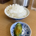 江ちゃんラーメン - 小めしと浅漬