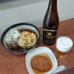 イイダヤ軒 - 天ぷらそば&そばつゆひたひたのコロッケをアテにビール