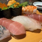 しほう田 - 鯵、中トロ、白身、赤身