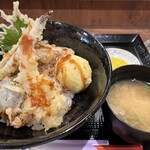 天串と日本酒と　天晴れ - 日替わり天丼