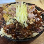 Okonomiyaki Mori - 黄ニラのお好み焼き