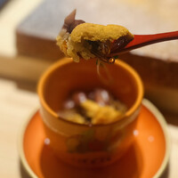 鮨 江藤 - 蛍烏賊、うに、いくらの蒸し寿司