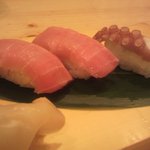 ためしてや - トロとたこのにぎり