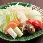 Assortment of 8 kinds of grilled vegetables