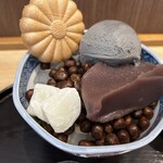 Kikumaru - あん豆かんに黒胡麻アイストッピング