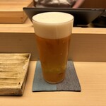 Ginza Sushi Yoshi Hanare - ビール