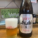 Menichi Kicchou - 瓶ビールは中瓶（530円）