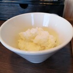 鶏×麦 らら - 　残ったスープに、ご飯をイン！　もう少し量が有ると良いのかな！