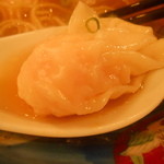 支那そば 八雲 - ２０１４/２再訪　海老ワンタン３つ