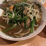 天坊 - レバニラめんアップ