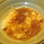 鉄板料理 堂島 - 2014.2最後はTKGにすき焼き卵を合体