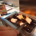 ホソ塩♪炎が！！