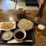 Namiki Yabusoba - 「天ざる」と「ビール