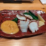 Toiro - 「真たこと有機野菜の酢味噌がけ」