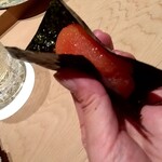 鮨 近藤 - 明太子の手巻き　