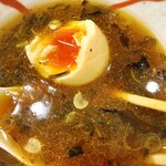 Ra-Men Sakaba Fukurou - ちぢれ麺完食　味玉